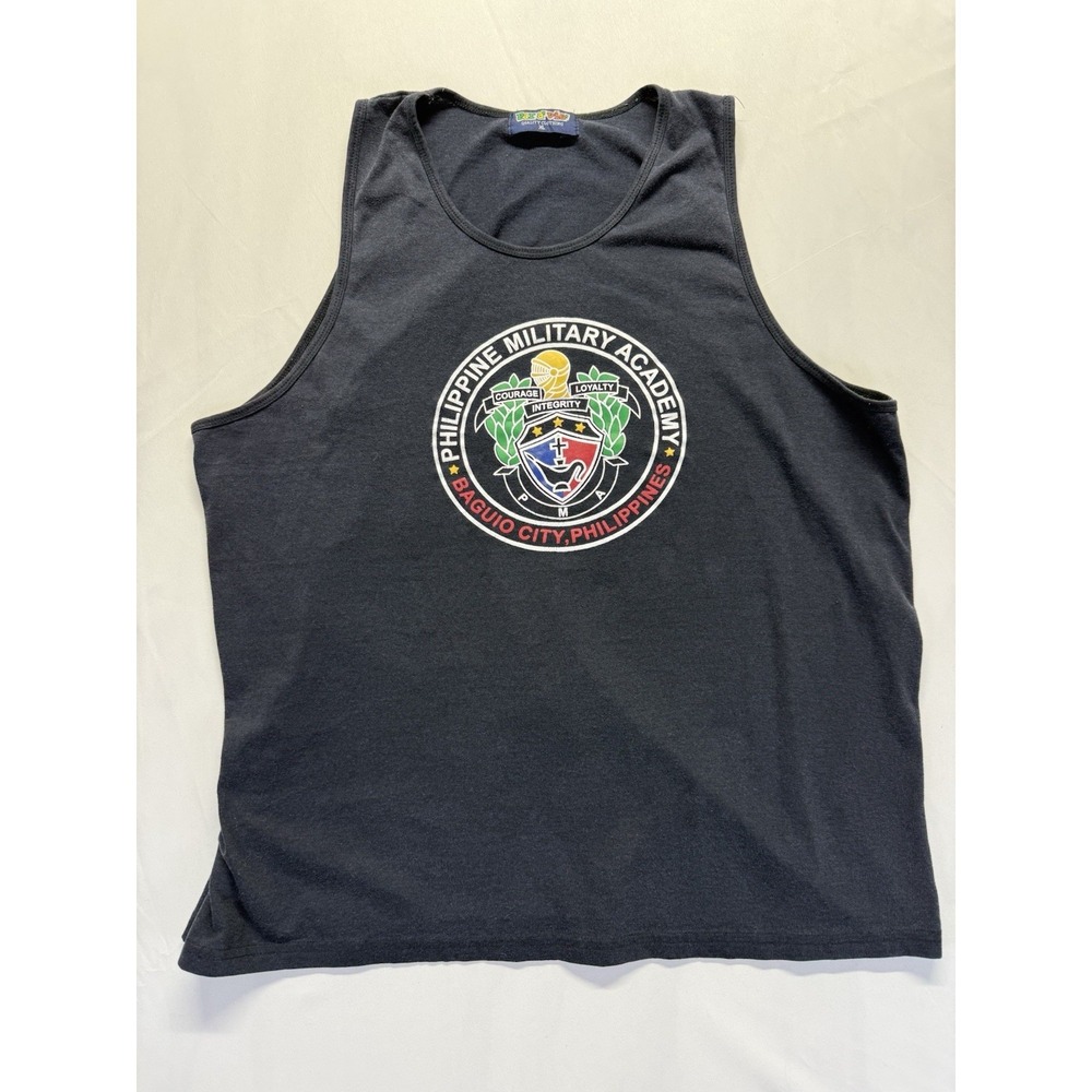 Philippine Military Academy Tank Top XL Baguio City Philippines‎ Black